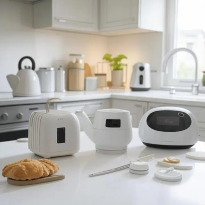 Nowoczesna kuchnia z gadżetami KitchenLabX na blacie